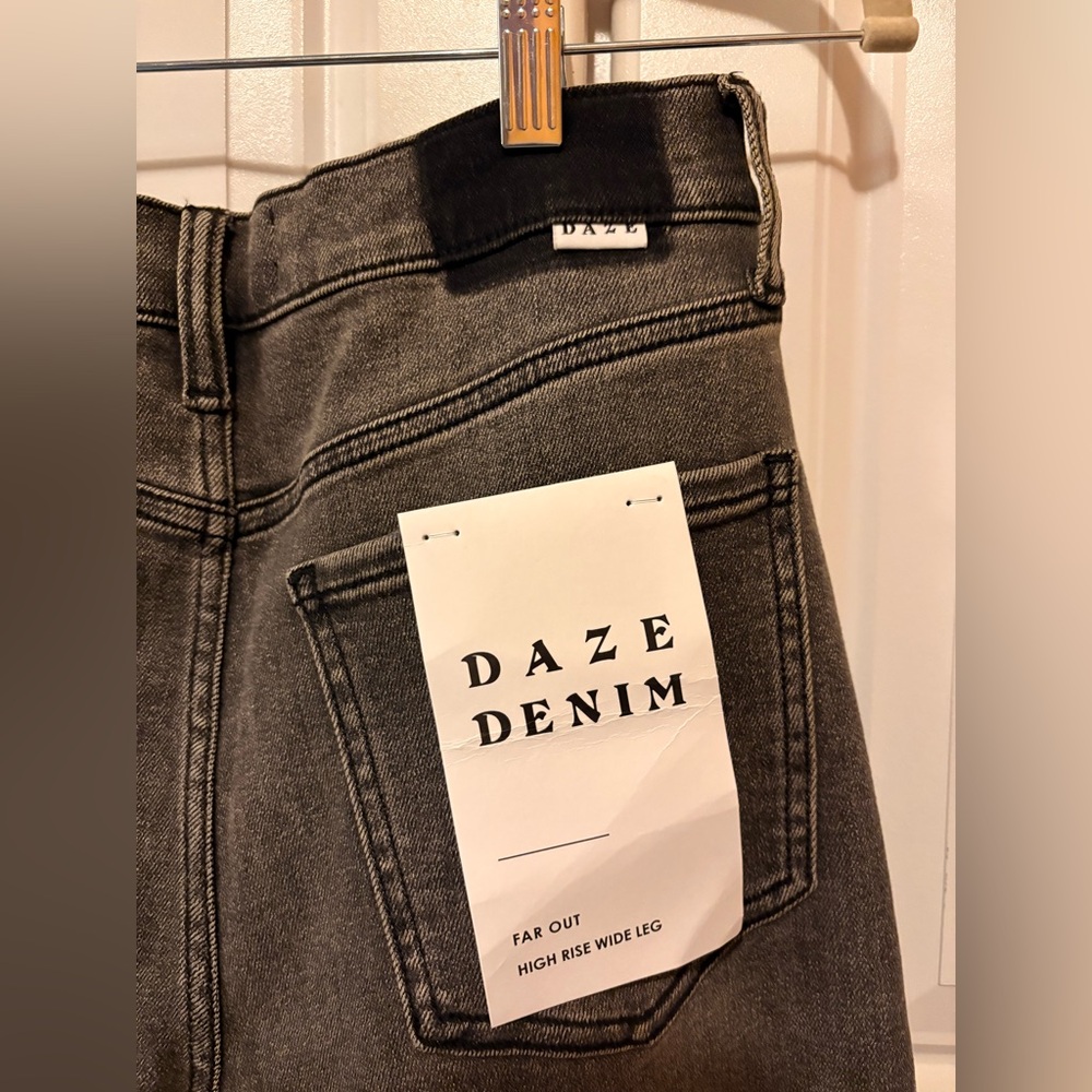 New Daze Denim Far out high rise wide leg jeans Sz 29 - Picture 8 of 8